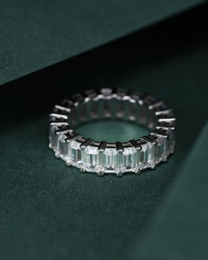 Emerald Cut Diamond Eternity Ring