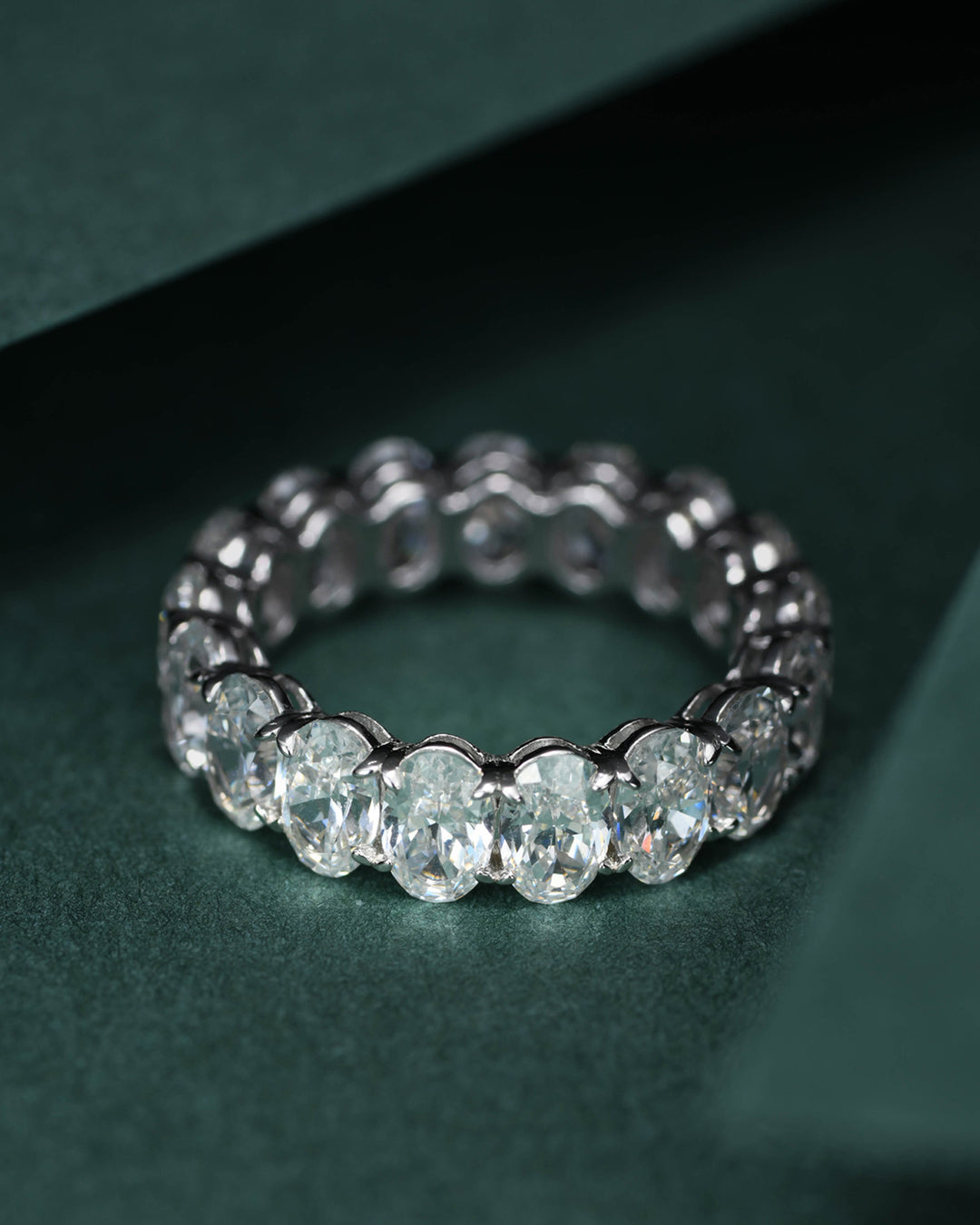 Oval Cut Diamond Eternity Ring