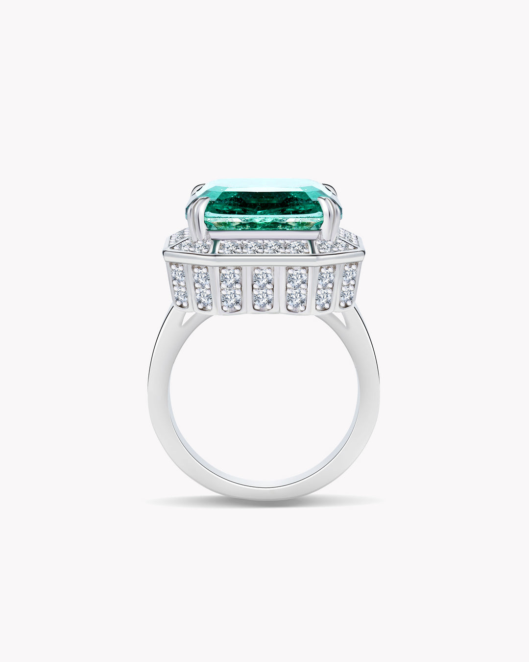 Classic Asscher Cut Emerald Ring